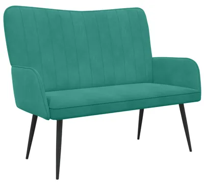 Produktbild von vidaXL 2-Sitzer Sofa Türkis 115 x 61 x 87 cm Samt (V)