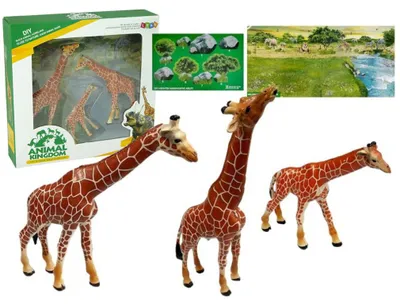 Obrázek produktu pro Sada figurek - Žirafy + pozadí.