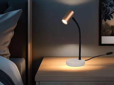 Produktbild von Flexible LED Schreibtischlampe - Leselampe Büro Arbeitszimmer & Nachttischlampe