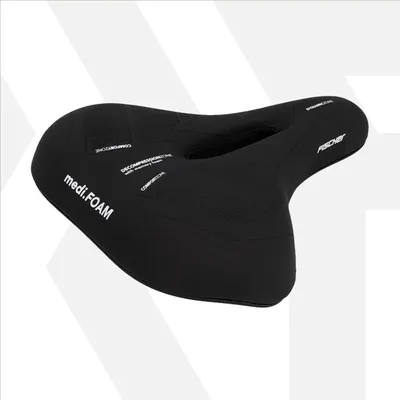 Produktbild von Fahrradsattel, Touren, Memory Foam, 24 x 20 x 8 cm, Fischer, schwarz