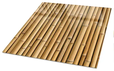 Produktbild von Bedruckte Glas Tischplatte 120x80 cm – Glas Tischplatte Küche – Tischplatte aus Sicherheitsglas – Glasplatte für Küchentisch – Moderne Tischplatte Glas – Dekorative Glastischplatte – Pflegeleichte Tischplatte Küche – Bambusstämme