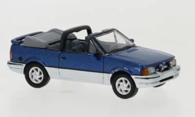 Produktbild von PCX Premium Classics Ford Escort IV Cabriolet metallic-blau/silber, 1986 870157