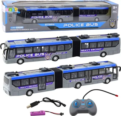 Immagine prodotto di Autobus della polizia snodato RC 1:32