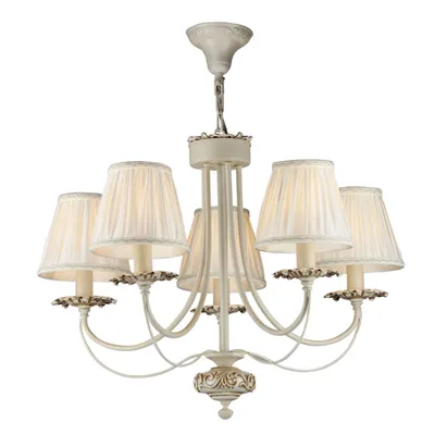 Produktbild von Maytoni Olivia Kronleuchter ARM326-05-W 5xE14, Elfenbein, aus Metall, exkl. Leuchtmittel