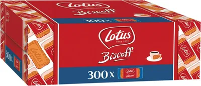 Produktbild von Lotus Biscoff Karamellgebäck perfekt zu Heißgetränken 300 Stück