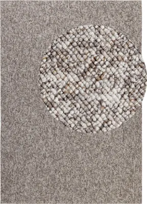 Image de Tapis Elle Decoration Rocco aspect laine Rocco Taupe Multicolore
