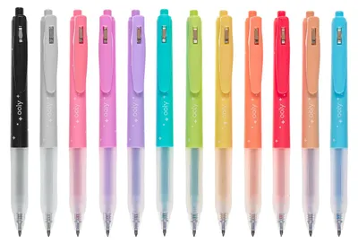 Immagine prodotto di Penne estraibili con gel e glitter Oh My Glitter!, set di 12 colori