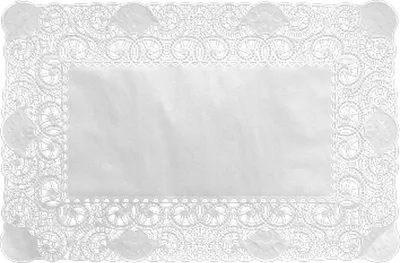 Produktbild von 2000x DUNI Tortenspitzen rechteckig 25 x 35 cm Weiß