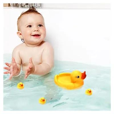 Produktbild von 4 Stück Badespielzeug Entenfamilie für Kinder
