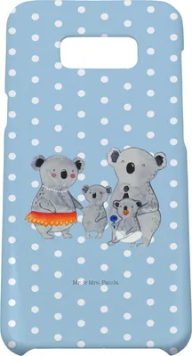 Produktbild von Mr. & Mrs. Panda Samsung Galaxy S8 plus Handyhülle  Koala Familie - Blau Pastell - Geschenk, Muttertag, Cover, Koalas, Handy Case, Hülle, Family, Kinder