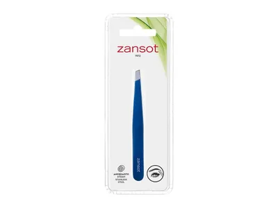 Obrázek produktu pro ZANSOT PINZETA ŠIROKÁ ŠIKMÁ modrá