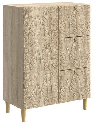 Produktbild von Sideboard Sonoma-Eiche 66 x 34,5 x 90 cm Holzwerkstoff