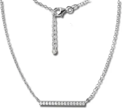 Produktbild von SilberDream Zirkonia Halskette 45cm 925 Silber Schmuck Glamour silber GSK404W