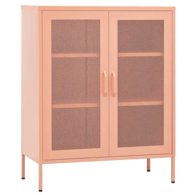 Immagine prodotto di vidaXL Armadio rosa 80x35x101,5 cm acciaio