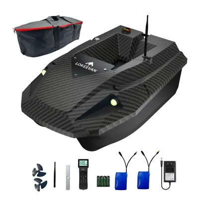 Produktbild von GPS Angelkoederboot, 2 x 15600 mAh Akku, 2 kg Köderladung, 100 Wegpunkte, Automatische Rückkehrfunktion, 500m Fernsteuerung, D50B