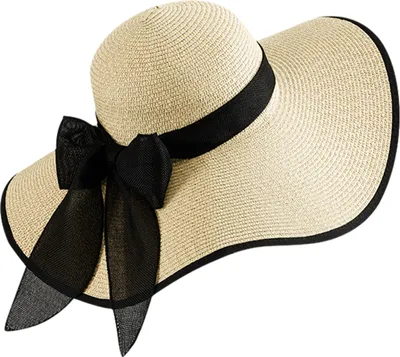 Produktbild von Damen Sonnenhut aus Stroh mit breiter Krempe, LSF 50, Sommerhut, faltbar, zum Aufrollen, Schlapphut für den Strand