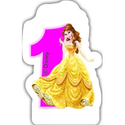 Image de Bougies d'anniversaire numérotées Princesses Disney n°1
