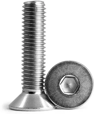 Produktbild von M8 x 45 mm Schrauben in 10 Stück, roestfrei, mit Innensechskantschrauben, für vielfältige Anwendungen.