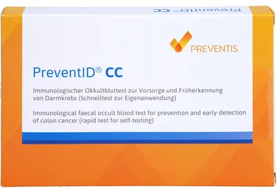 Immagine prodotto di PreventID CC test immunologico del sangue occulto per la prevenzione e la diagnosi precoce del cancro del colon-retto, test da 1 pz