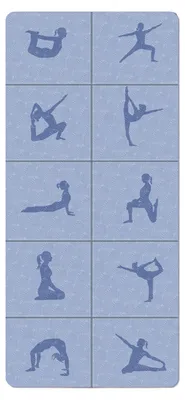 Produktbild von Faltbare Yogamatte, extra dick, rutschfest, ideal für Reisen, Fitness, Pilates und andere Übungen.