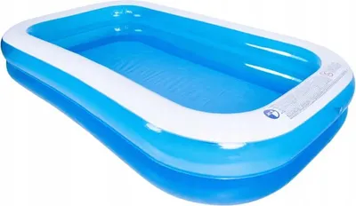 Zdjęcie produktu dla Duży basen dmuchany ogrodowy 262x175x51 cm – prostokątny, rodzinny, wytrzymały
