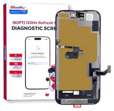 Produktbild von Display für Apple iPhone 15 mit Proximity Light Sensor Diagnoseband