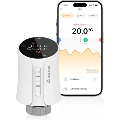 Produktbild von SALCAR Smartes Heizkörperthermostat Smart WiFi Thermostat Heizung Programmierbar