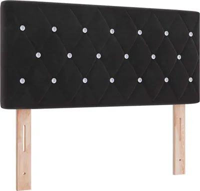 Image de Tête de lit vidaXL Noir 90 cm Velours