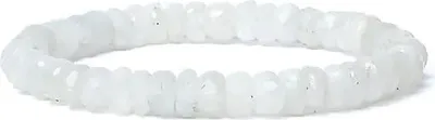 Produktbild von Armband Regenbogen Mondstein Facette AA elastisch -- 0,8 cm kaufen