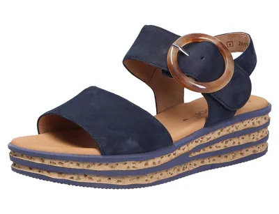 Produktbild von Gabor Damen Komfort Sandalen Keil F-Weite 44.550 Blau