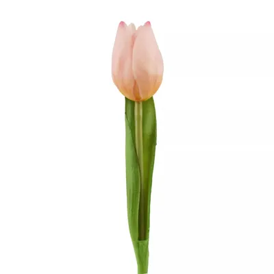 Produktbild von 6x Tulpen künstlich mini L19cm Real Touch Kunstblumen rosa Frühling Deko