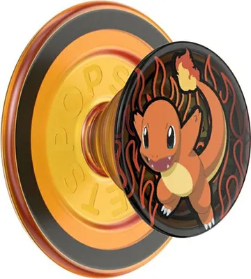 Produktbild von PopSockets PGP MagSafe Rund Charmander Flamme, Griffigkeit, Mehrfarbig, Zeichenmuster, Jede Marke, 1 Stück(e), 148 mm