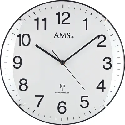 Produktbild von AMS Funk-Wanduhr, Funkwerk, D32x5cm, 5960
