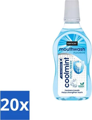 Produktbild von Sence - Fresh Coolmint - Mundwasser - Erfrischend - 500 ml - Vorteilspack - 20 Stücke