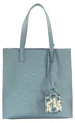 Produktbild von Ted Baker Schultertasche Samal Floral Large Icon Bag with Charm LT-Blue hellblau