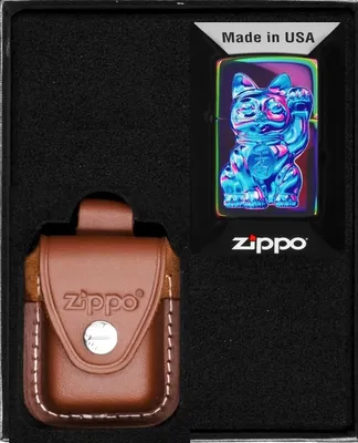 Produktbild von ZIPPO Feuerzeug Set LUCKY CAT DESIGN Geschenk Nr. 4