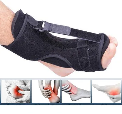 Produktbild von Orthese Fußschiene Nachtschiene zur Schmerzlinderung, Rehabilitation, dorsale Schiene Orthopädische Stützbandage Fußorthese für Männer und Frauen