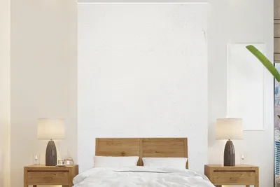 Obrázek produktu pro MuchoWow® Fototapety do obývacího pokoje nebo ložnice tapety vinylové motivy tapety Beton - Bílá - Moderní 195x300cm