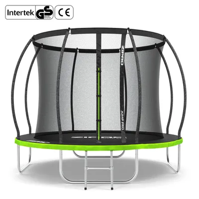 Produktbild von ZIPRO Trampolin Jump Pro Premium | 8FT Ø 252 cm | Gartentrampolin Kindertrampolin Komplett-Set inkl. Netz, Leiter & Randabdeckung, Outdoor, Grün