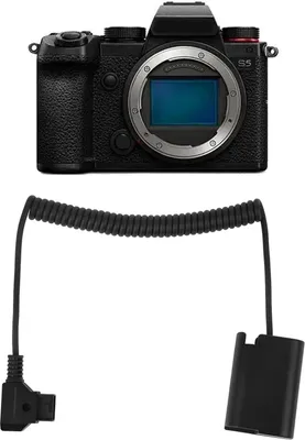 Zdjęcie produktu dla D Tap do DMW DCC17 Kabel zwijany do baterii DMW BLK22 Adapter baterii do aparatu cyfrowego Lumix S5 S5K S5GK GH5II GH6 G9