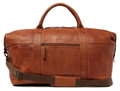 Produktbild von dR Amsterdam Weekender | Wochenendtasche aus Leder | Wochenendtasche Herren & Damen Leder | Handgepäcktasche Leder Tampa - 933694 Camel