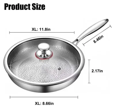 Obrázek produktu pro Hrnec s nepřilnavým povrchem z titanu s poklicí – průměr 30 cm – odolná povrchová úprava – třívrstvé, kladěné dno – rychlé a rovnoměrné zahřívání – pro zdravé vaření – vhodný pro všechny typy sporáků – 30 cm