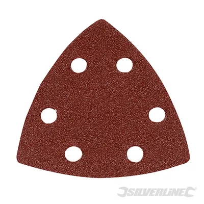 Produktbild von Silverline 218923 Selbstklebendes Dreikant-Schleifblatt 90 mm, 10 St