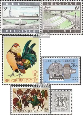 Produktbild von Briefmarken Belgien 1969 Mi 1570-1571,1572,1573, 1574,1579 (kompl.Ausg.) postfrisch Sondermarken