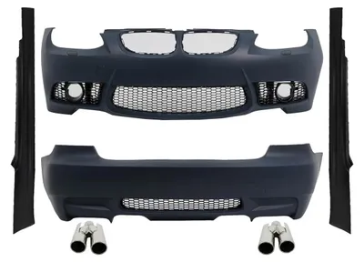 Image de Kit carrosserie pour BMW 3 E92 E93 de 2006 à 2009, modèle coupé/cabriolet, style M3, avec embouts d'échappement.