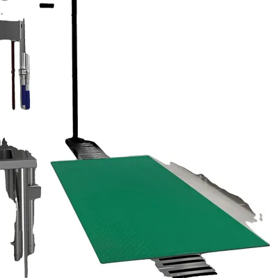 Productafbeelding van Rubbertegels, antislip, waterdicht, vuilafstotend, afmetingen 60 cm x 60 cm x 1 cm, geschikt voor thuis en op kantoor