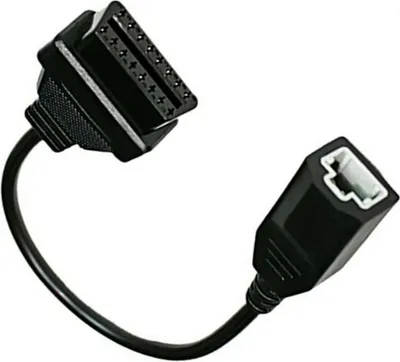 Image de Connecteur de diagnostic 3 broches OBD1 vers câble adaptateur 16 broches pour Honda Noir