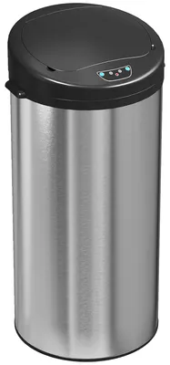 Produktbild von Automatischer Kš¹chenabfalleimer aus Edelstahl, 30 Liter, mit Soft-Close-Deckel, 32 x 30 x 68 cm, Silber