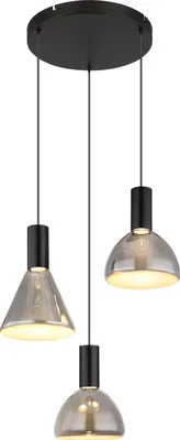 Produktbild von Globo Lighting Hängeleuchte Metall schwarz matt, LED