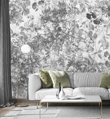 Produktbild von Fototapete Weißes Blumenbeet, Material:Superior Vlies 350 g/qm, Größe Tapete:520 x 300cm